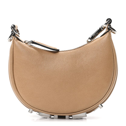 Fendi Vitello Grace Nano Fendigraphy Hobo Charm Miele Scuro 1 of 10