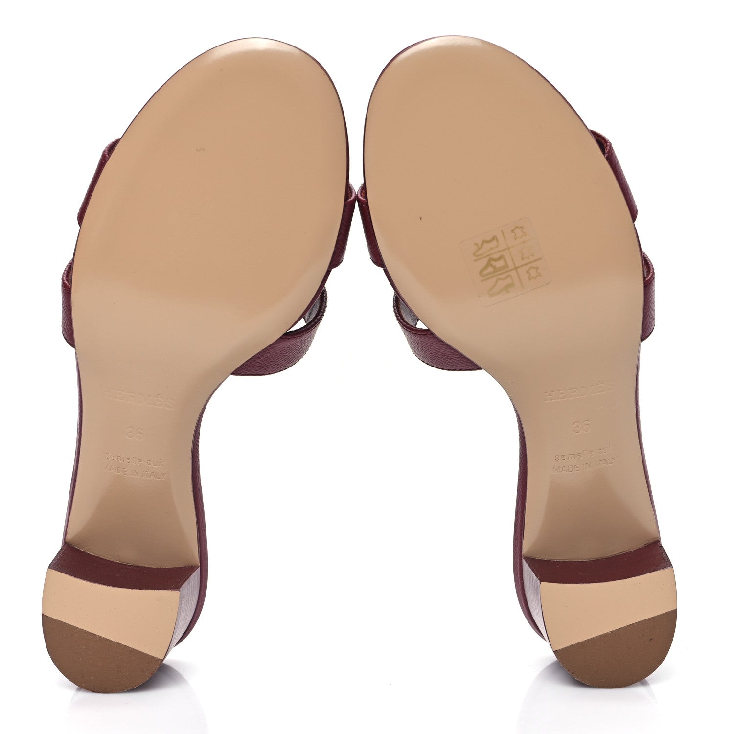 Hermes Epsom Oasis Sandals 36 Rouge H 5 of 9