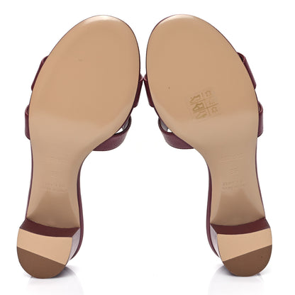 Hermes Epsom Oasis Sandals 36 Rouge H 5 of 9