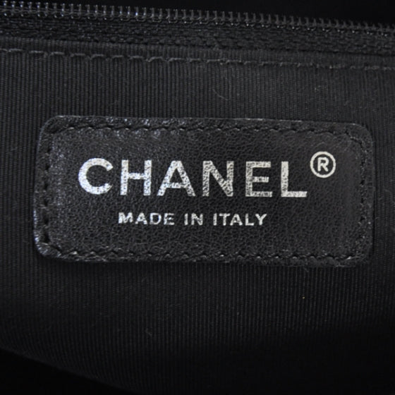 Caviar Quilted Grand Shopping Tote GST Black