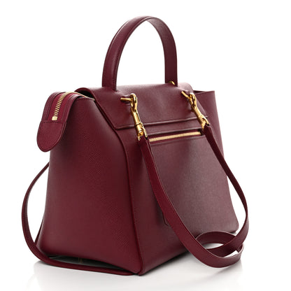 Celine Grained Calfskin Mini Belt Bag Plum 3 of 14