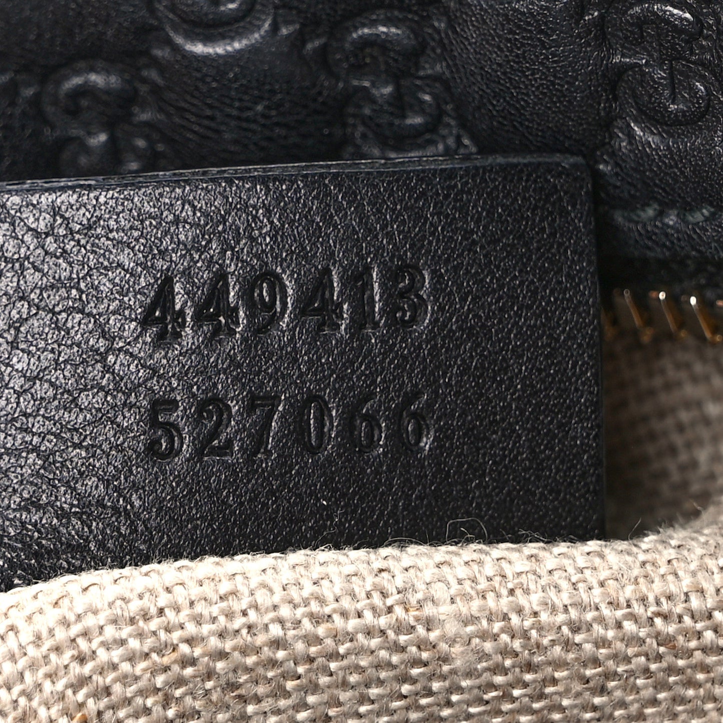Microguccissima Mini Bree Messenger Bag Black