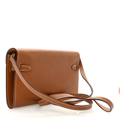 Hermes Epsom Kelly Wallet To Go Gold 3 of 9