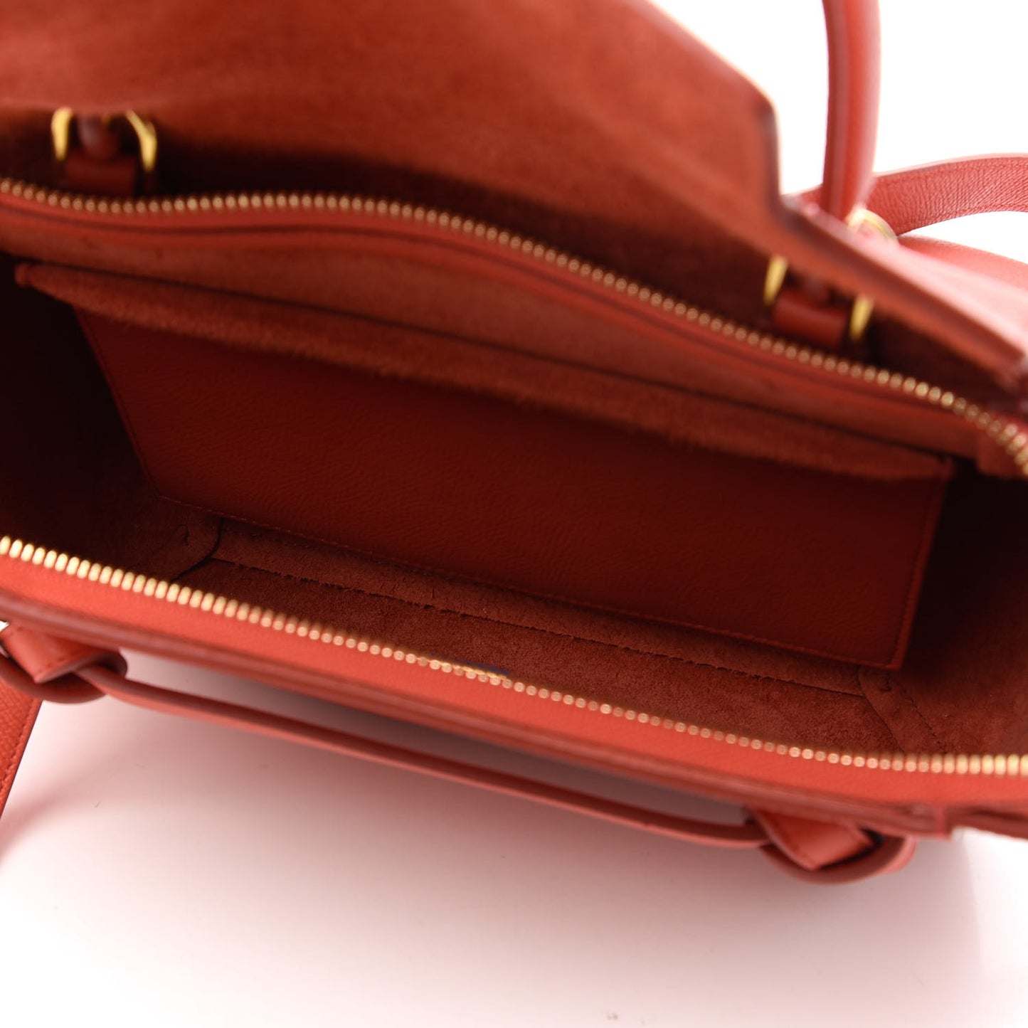 Baby Grained Calfskin Micro Belt Bag Poppy