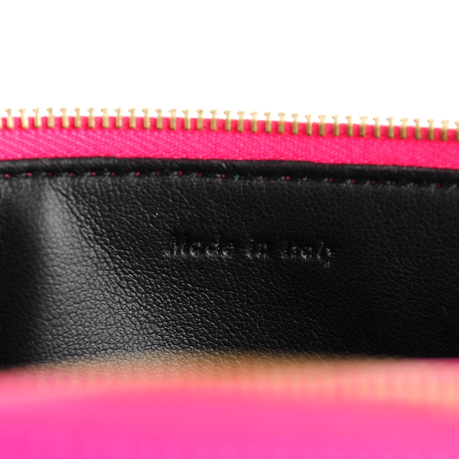Celine Lambskin Solo Trio Cosmetic Pouch Fluo Fuchsia 8 of 9