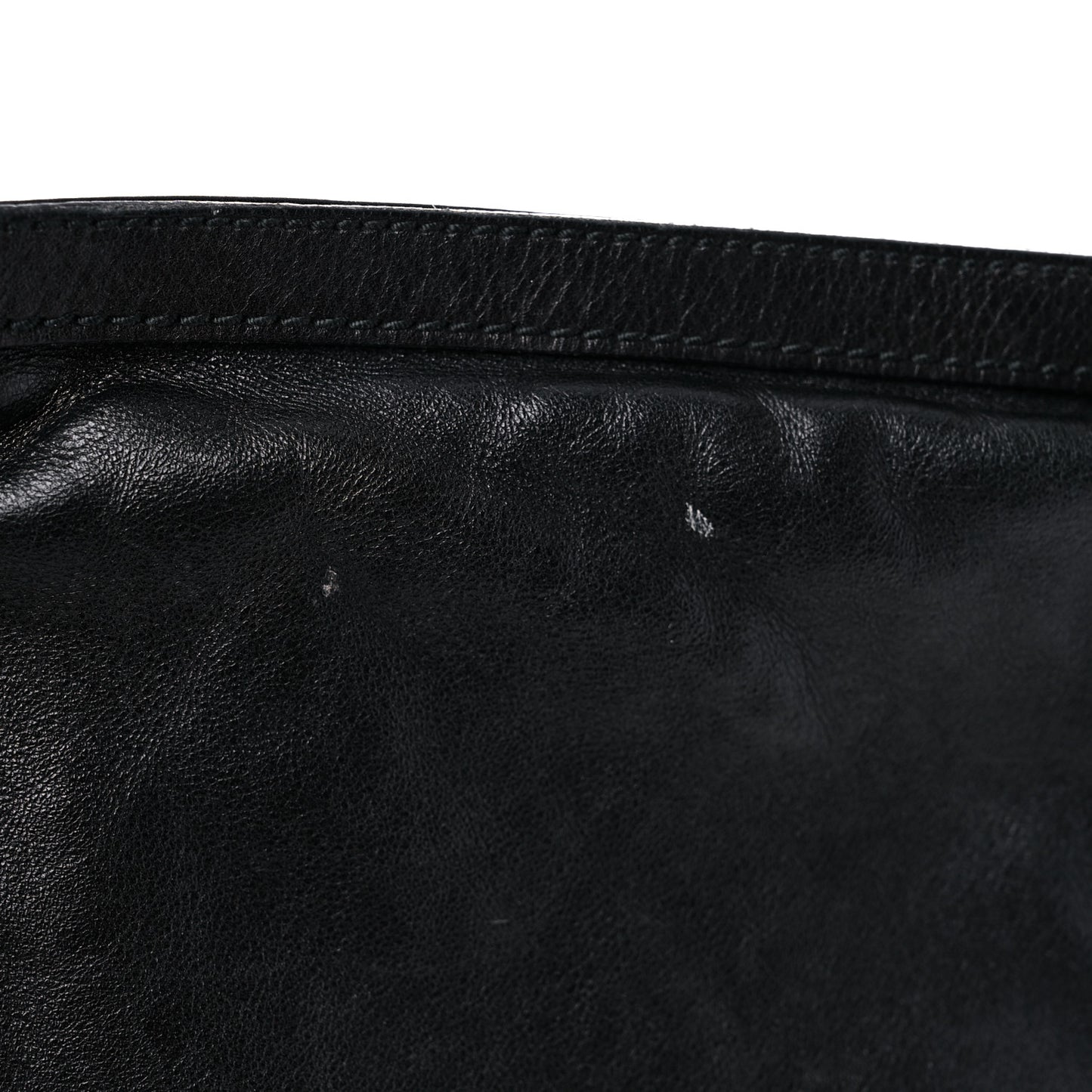 Calfskin Large Britt Shoulder Bag Black