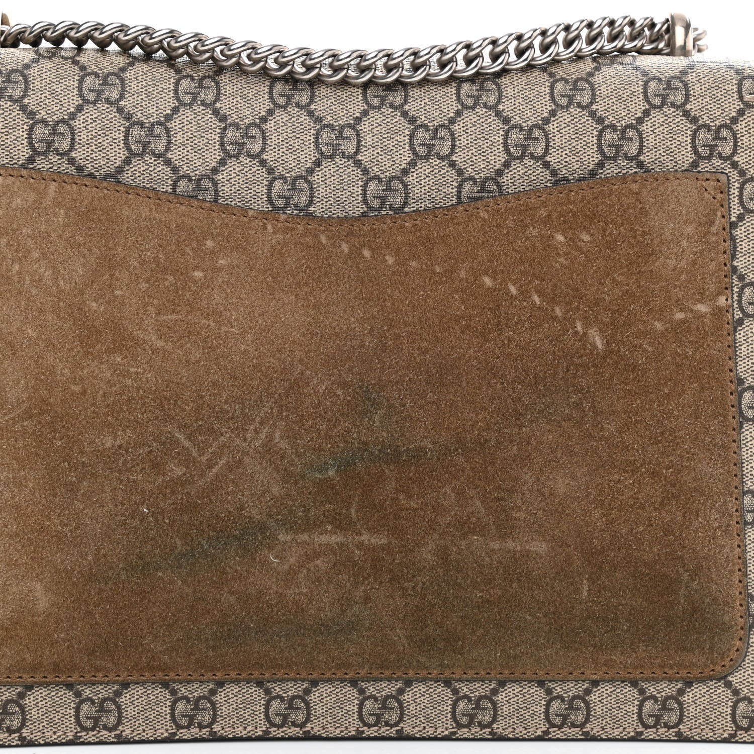 Gucci GG Supreme Monogram Medium Dionysus Shoulder Bag Taupe 9 of 9