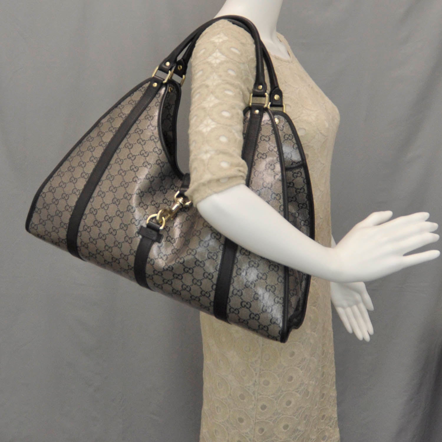 Gucci Crystal Monogram Medium Joy Shoulder Bag 2 of 8