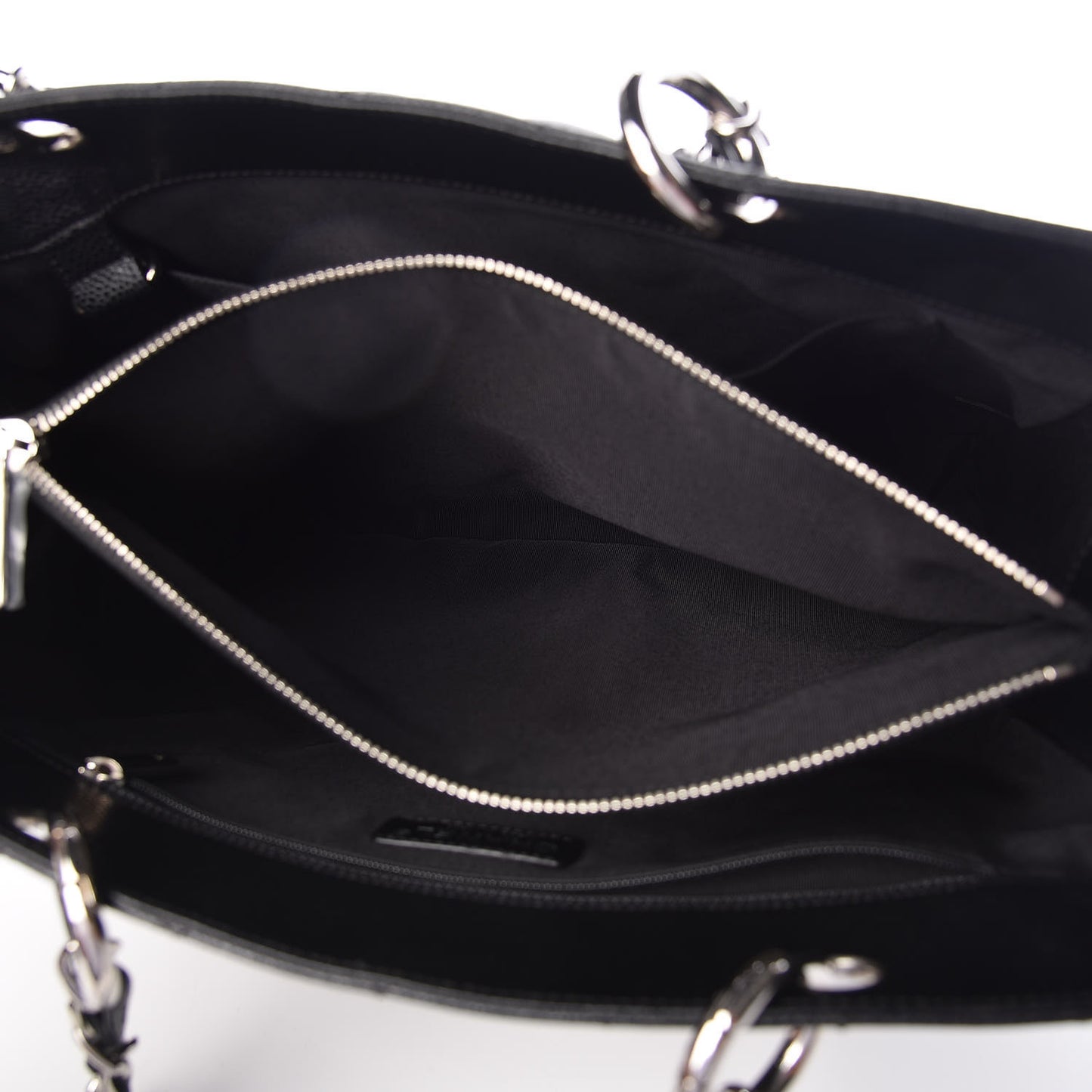 Caviar Quilted Grand Shopping Tote GST Black