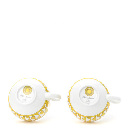 Hermes Porcelain Soleil d'Hermes Breakfast Cup And Saucer Set Of 2 3 of 10
