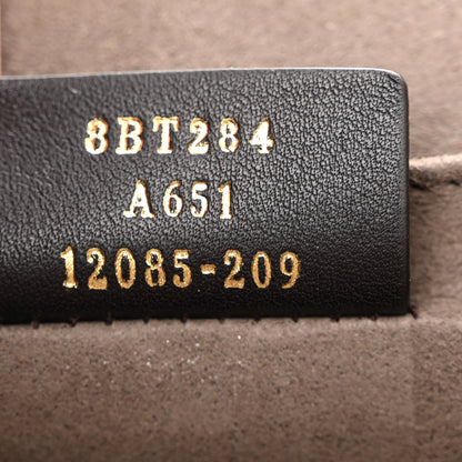 Fendi Vitello Century F is Fendi Bi-Color FF 1974 Embossed Kan I Shoulder Bag Fragola Maya Black 7 of 12