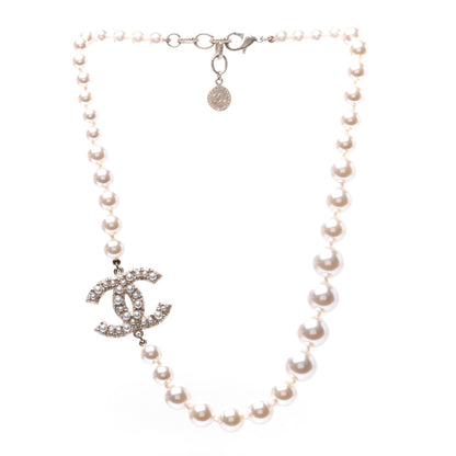 Chanel Pearl CC 100th Anniversary Necklace Light Gold 2 of 8