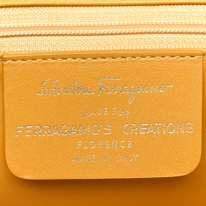 Salvatore Ferragamo Silk Quilted Printed Gancini Tote Gold Multicolor 6 of 10