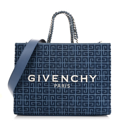 Givenchy Denim 4G Medium Chain Tote Blue 1 of 12