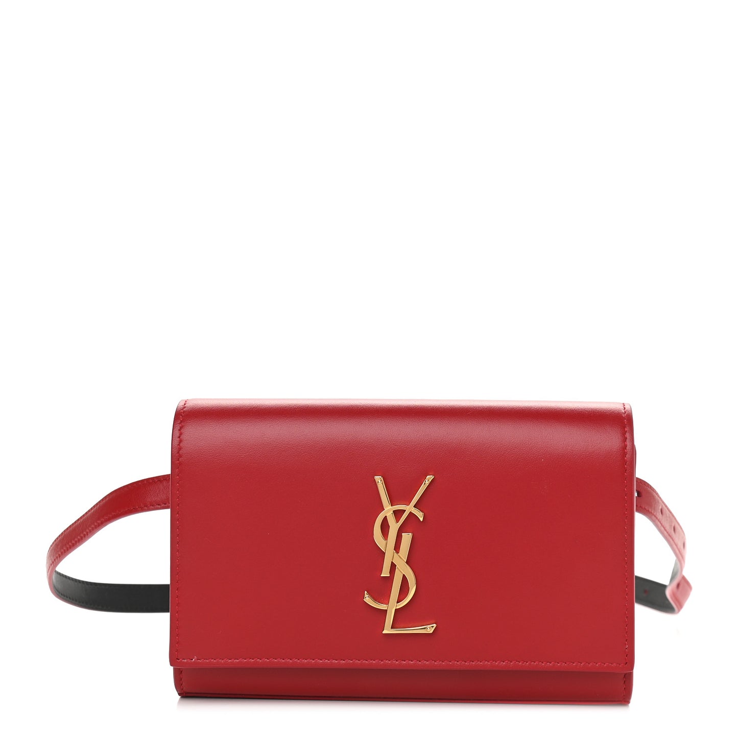 Smooth Calfskin Monogram Kate Belt Bag Red