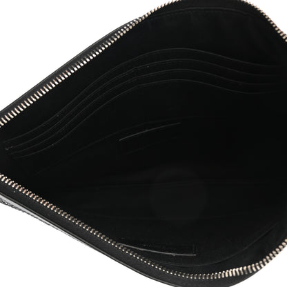 Saint Laurent Calfskin Glitter Zipped Tablet Holder Black 5 of 6