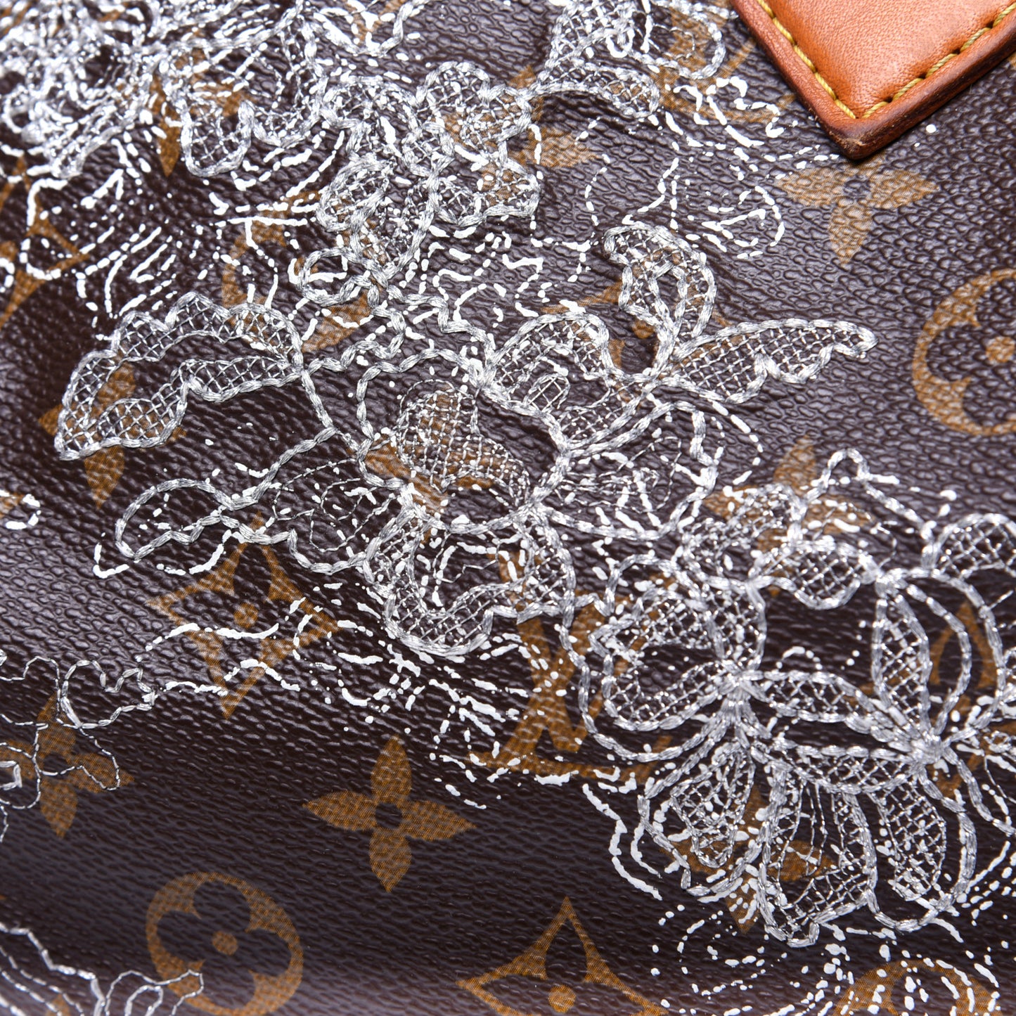 Monogram Dentelle Speedy 30 Silver
