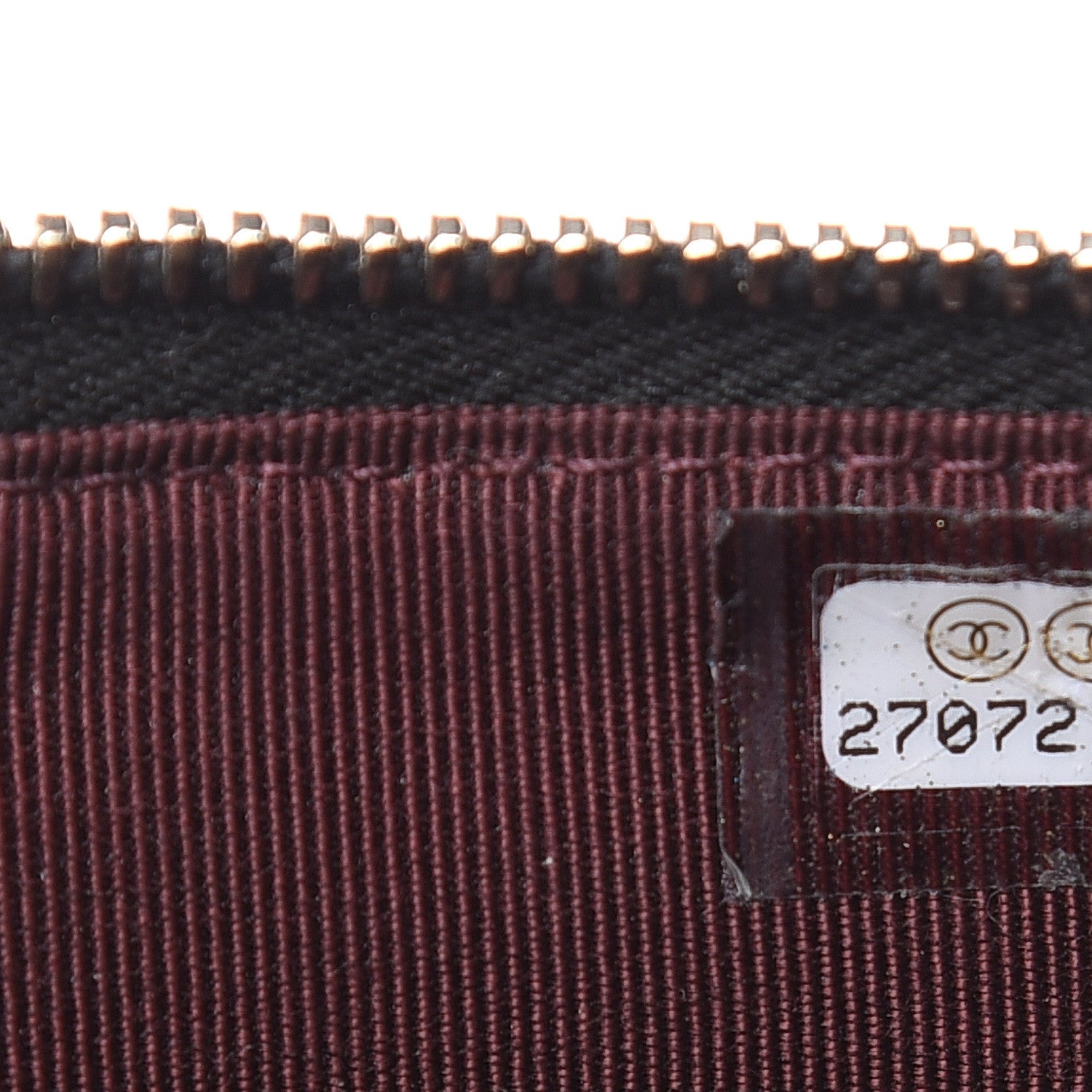 Chanel Caviar Quilted Classic Flat Wallet Pouch Black 7 of 9