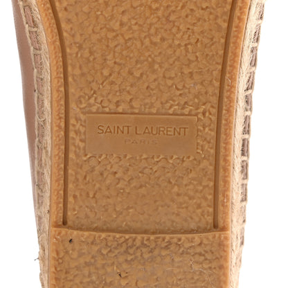 Saint Laurent Nappa Monogram Espadrilles 37 Nude 7 of 10