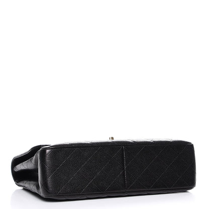 Chanel Caviar Quilted Jumbo Single Flap Black 5 of 8