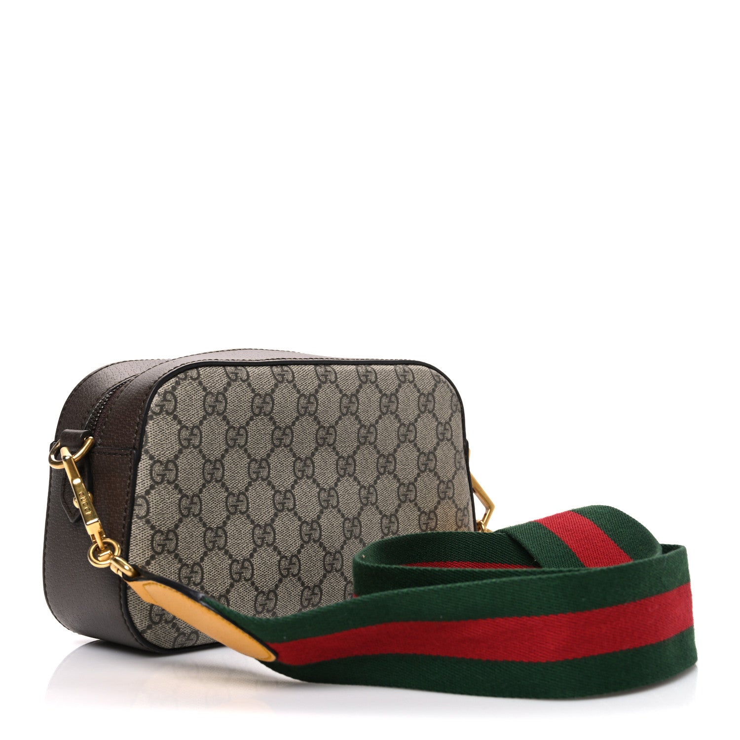 Gucci GG Supreme Monogram Web Neo Vintage Shoulder Bag Beige New Acero Crop 3 of 10