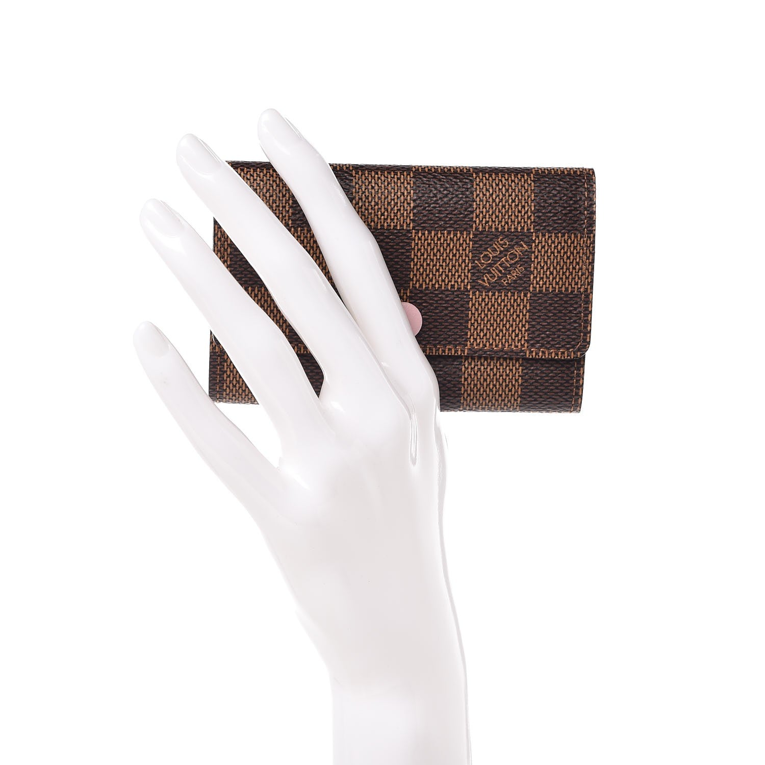 Louis Vuitton Damier Ebene Multicles 6 Key Holder Rose Ballerine 2 of 8
