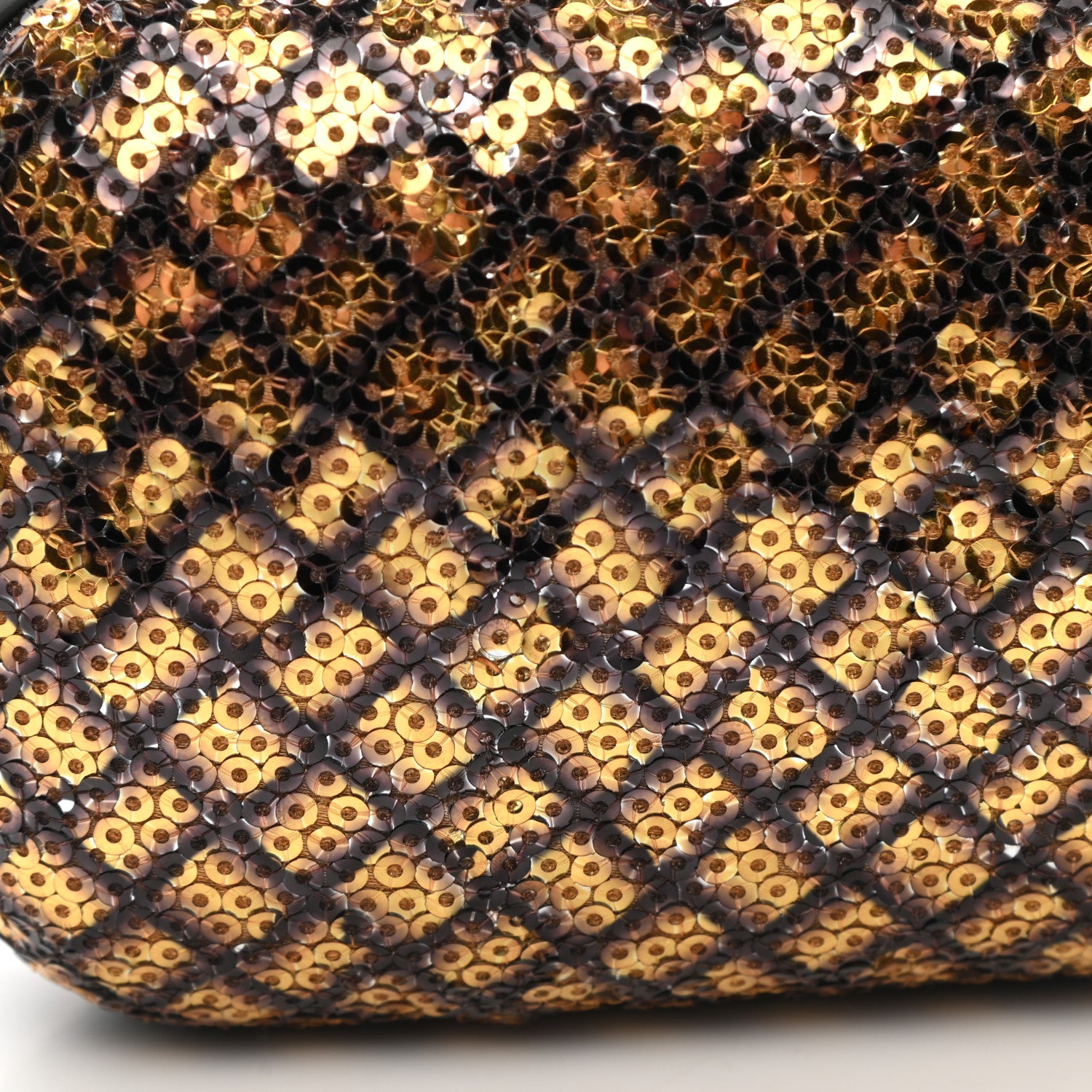 Bottega Veneta Metallic Paillettes Sequin Intrecciato Knot Clutch 7 of 7