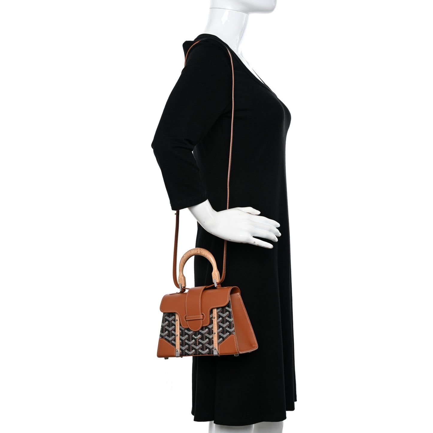 Goyardine Structure Mini Saigon Black Gold