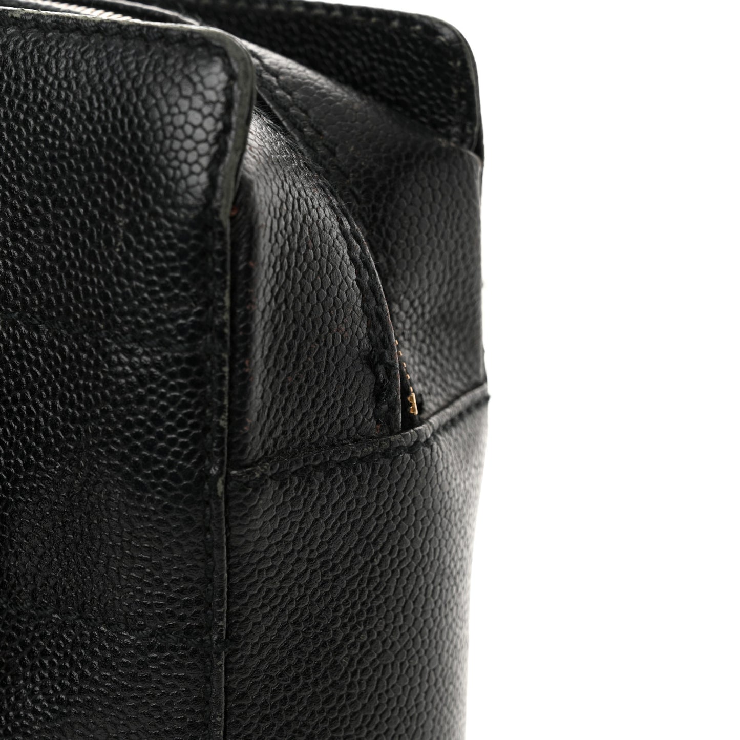 Caviar Stitched Chocolate Bar Shopping Black