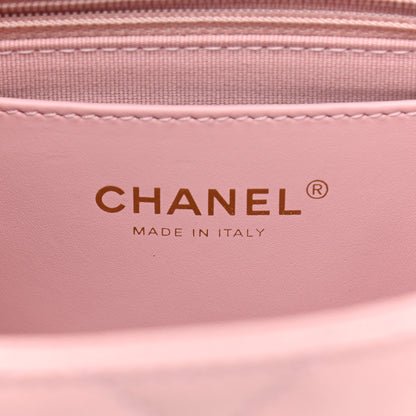 Chanel Caviar Quilted Chain Flap Pink 10 of 21