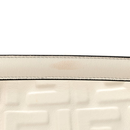 Fendi Nappa FF 1974 Embossed Large Baguette White 12 of 12
