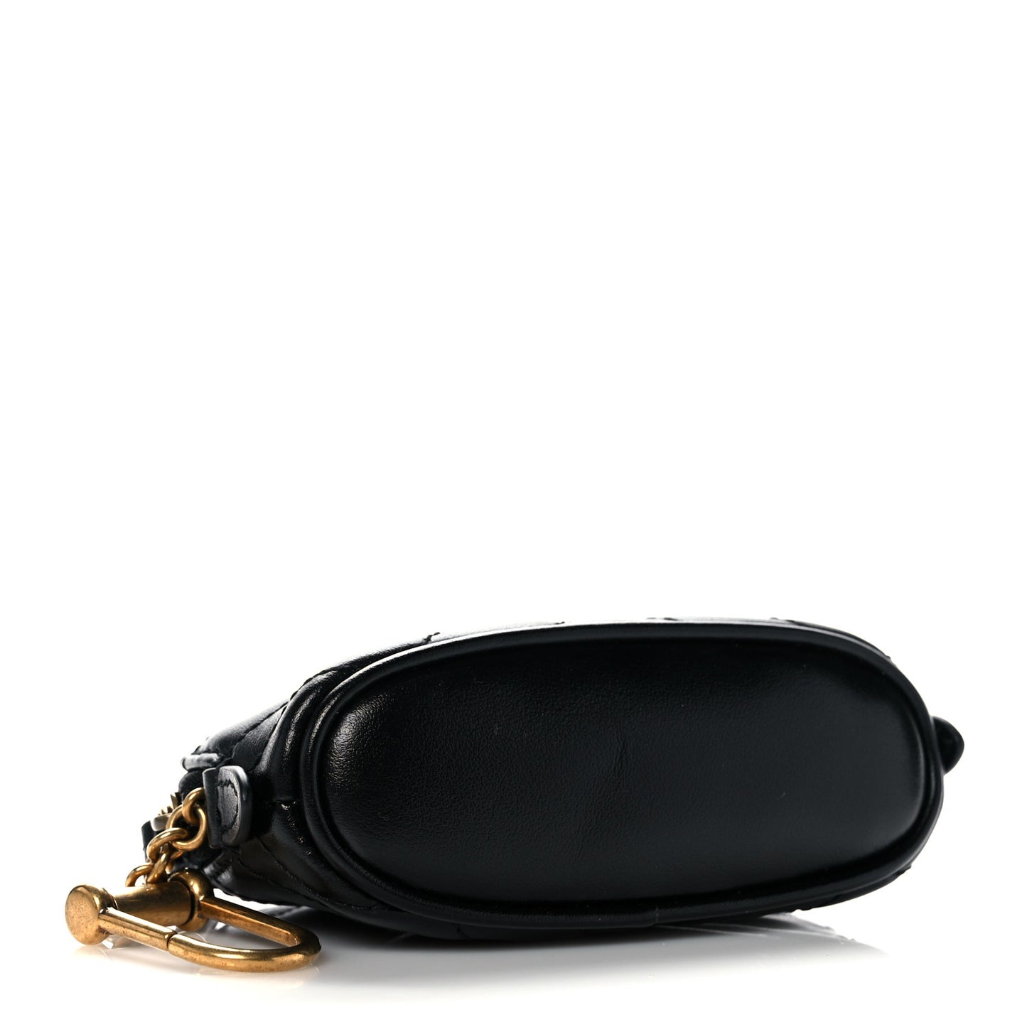 Calfskin Matelasse GG Marmont Key Pouch Black