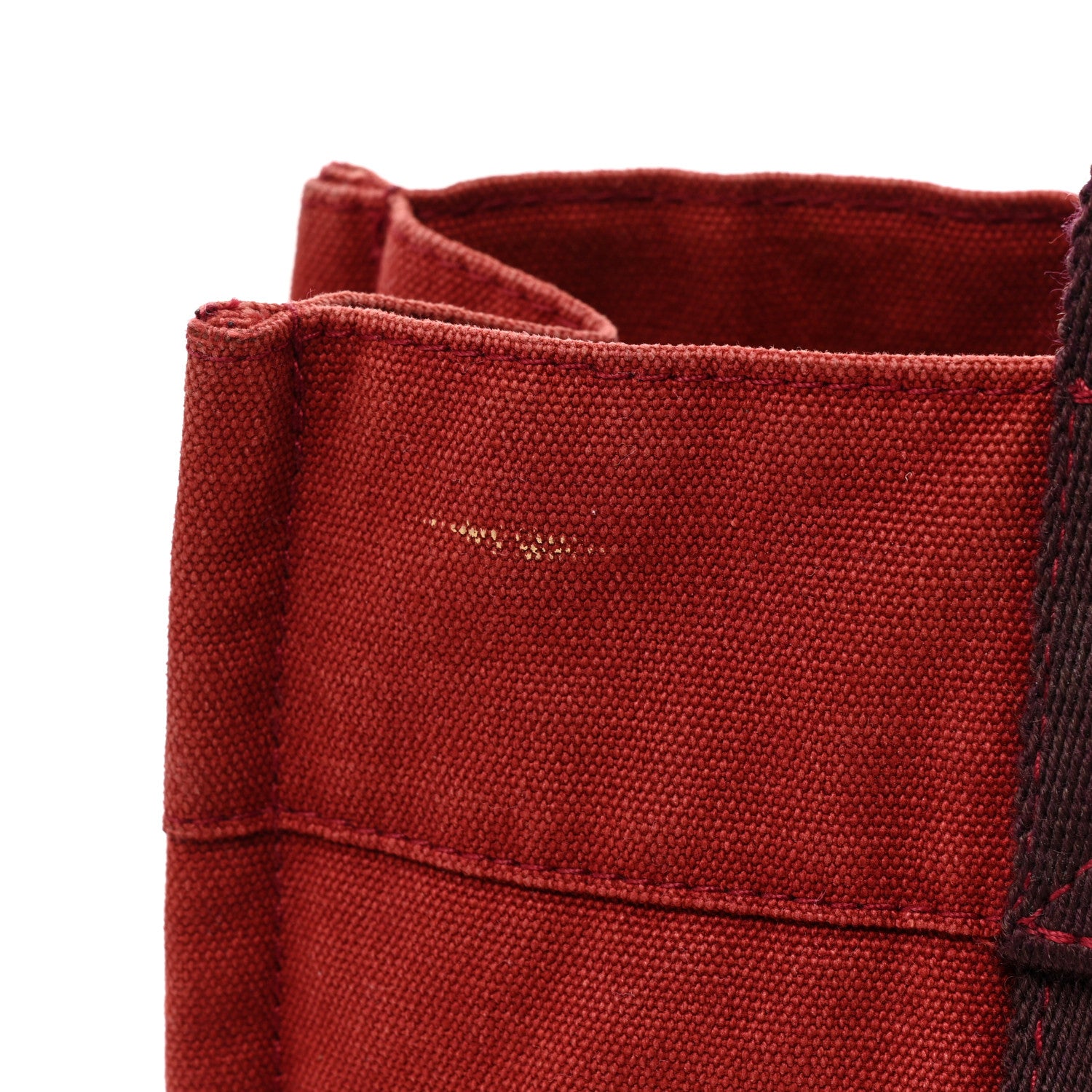 Hermes Canvas Herline PM Tote Red 12 of 16