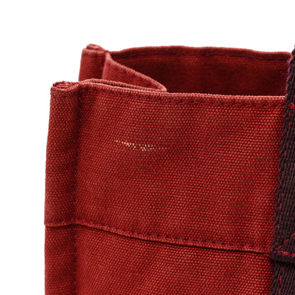 Hermes Canvas Herline PM Tote Red 12 of 16