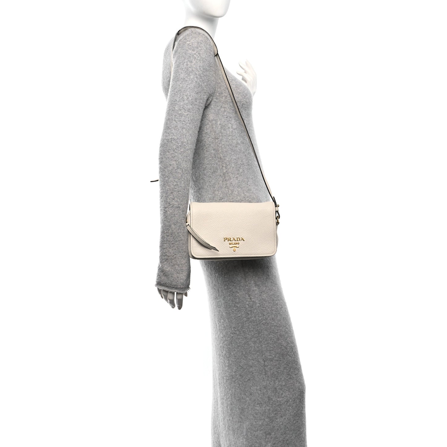 Vitello Phenix Crossbody Bag Talco