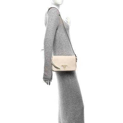 Prada Vitello Phenix Crossbody Bag Talco 3 of 9