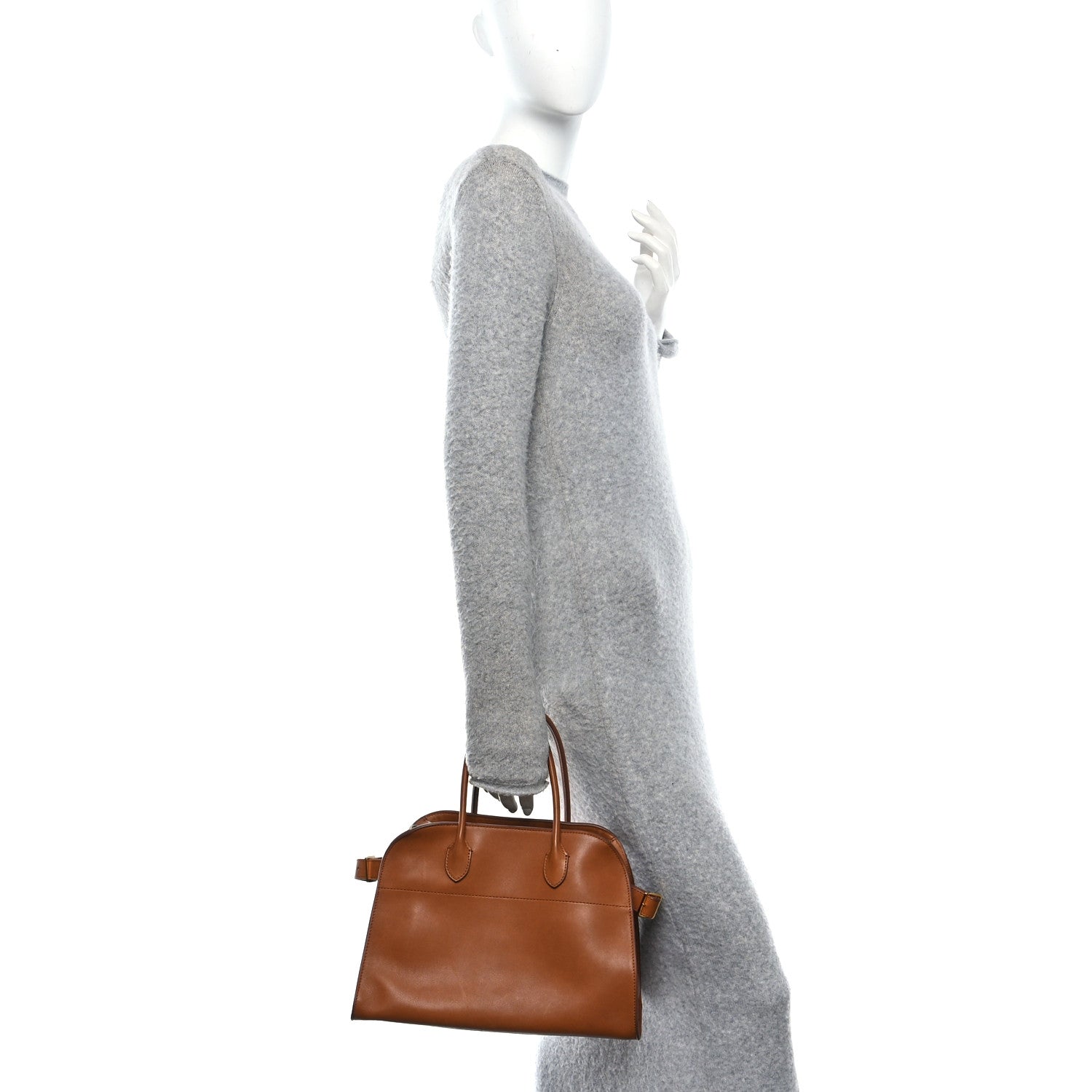 The Row Polished Saddle Calfskin Soft Margaux 12 Cuir 2 of 9