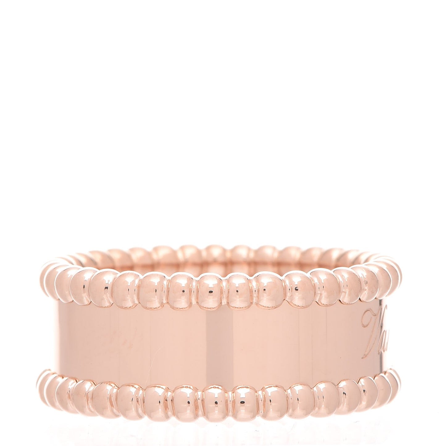 18K Rose Gold Perlee Signature Ring 50 5.25