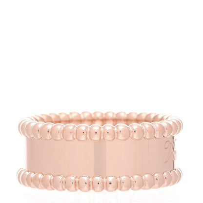 Van Cleef & Arpels 18K Rose Gold Perlee Signature Ring 50 5.25 3 of 6