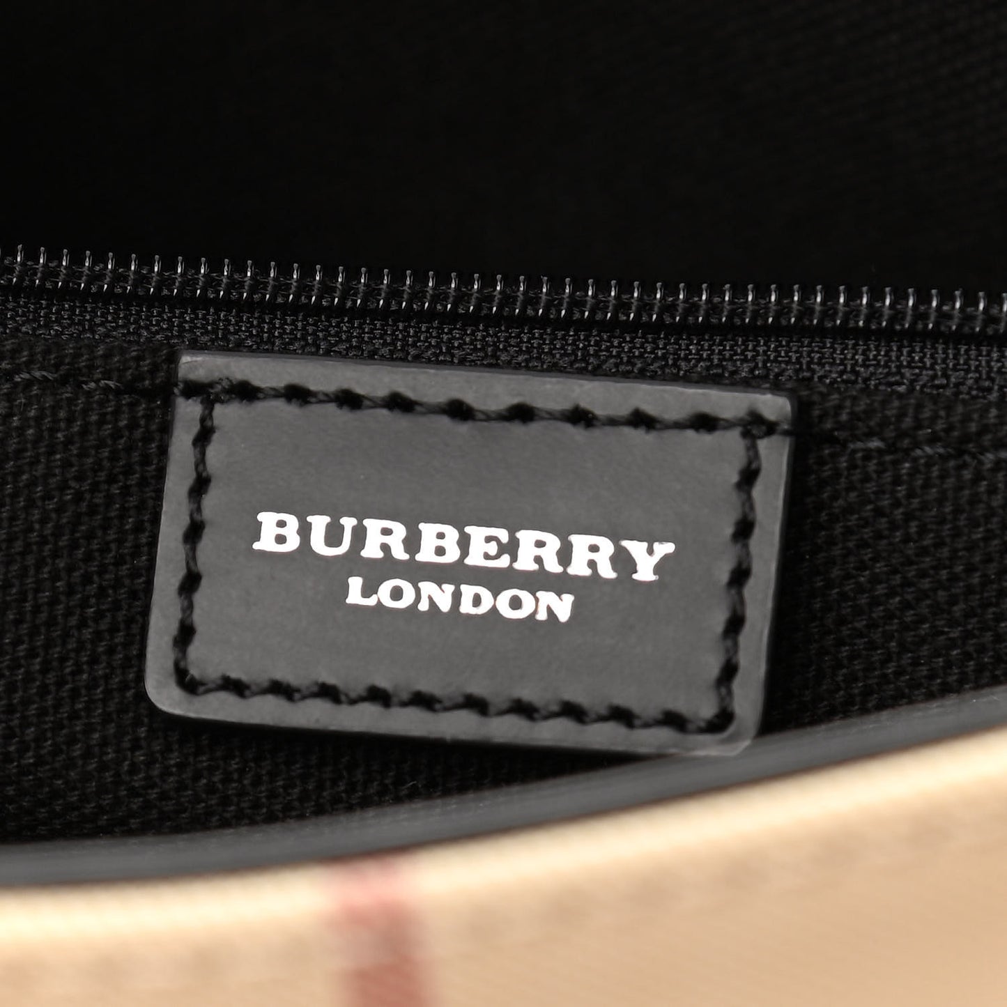 House Check Tote Black