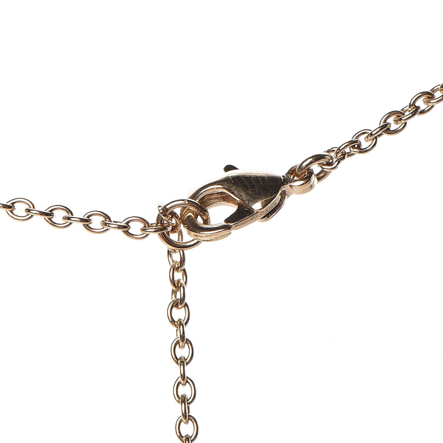 Christian Dior Crystal Pearl Shiny-D Tribal Long Necklace Gold 5 of 6
