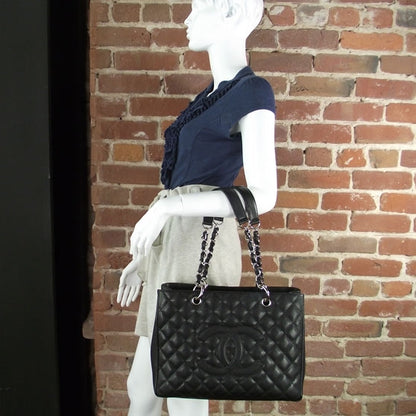 Chanel Caviar Grand Shopping Tote GST Black 2 of 10