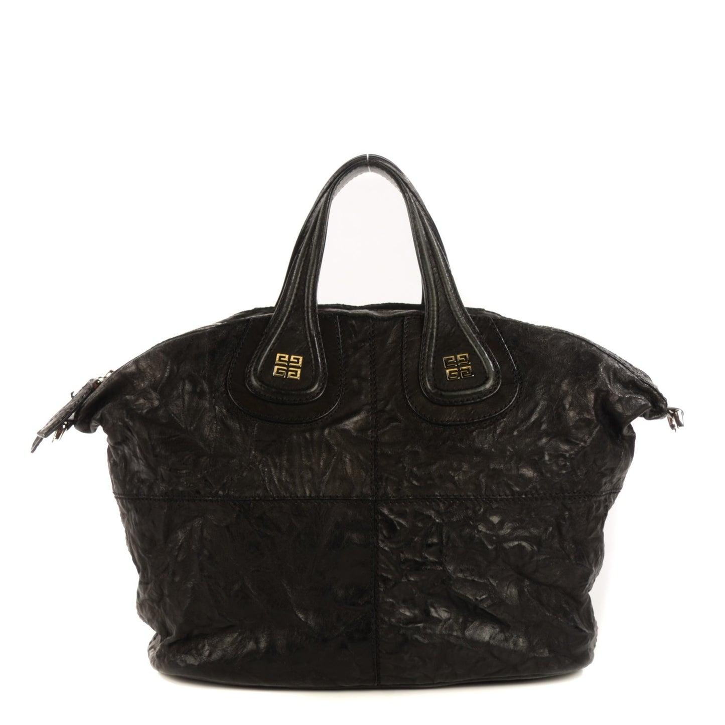 Wrinkled Lambskin Medium Nightingale Black