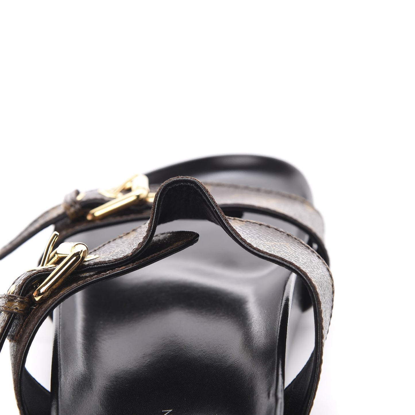 Monogram Bom Dia Mule Sandals 36.5 Black