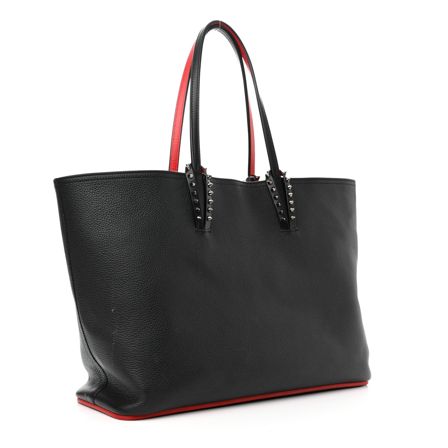 Calfskin Spikes East West Cabata Tote Black