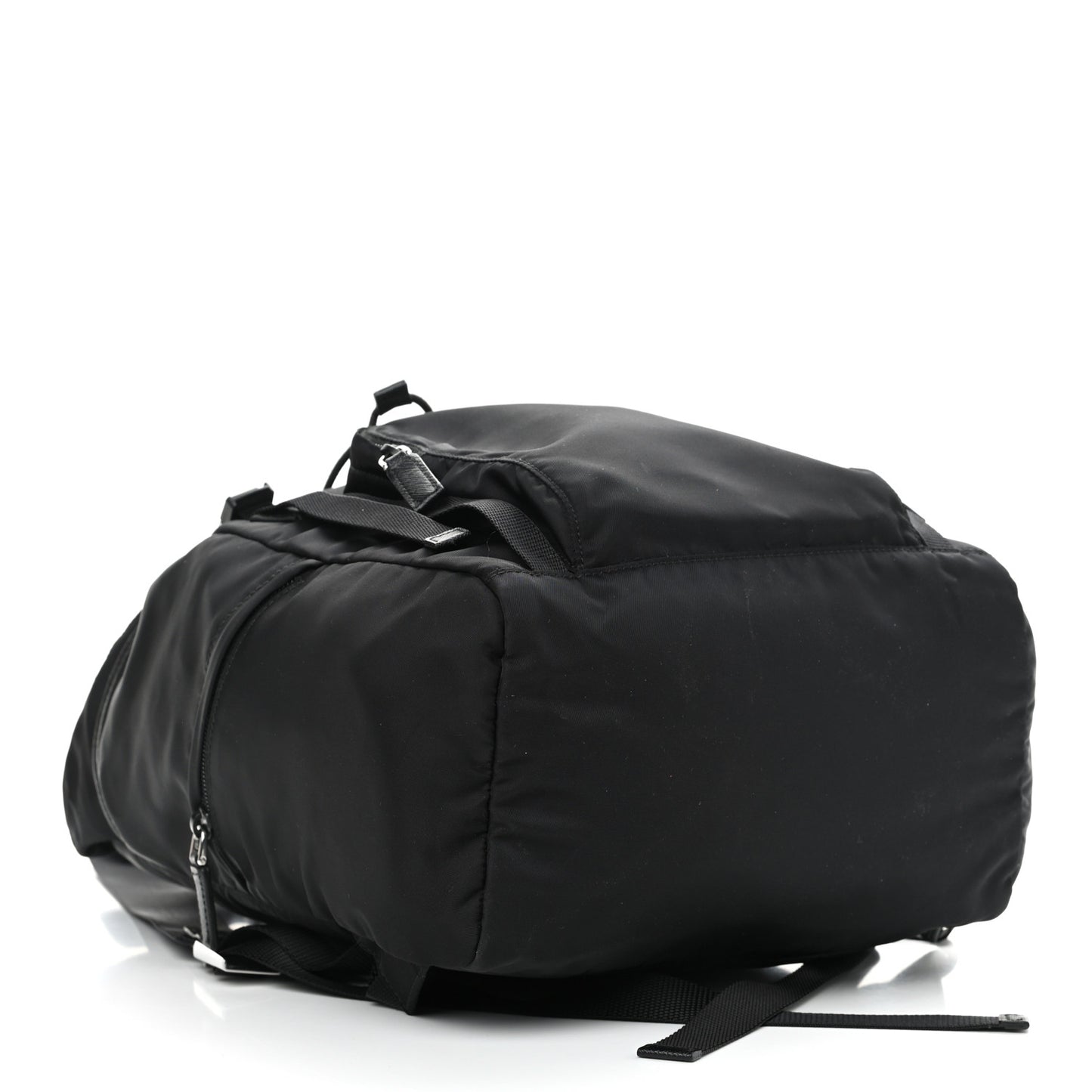 Tessuto Nylon Montagna Double Buckle Backpack Black