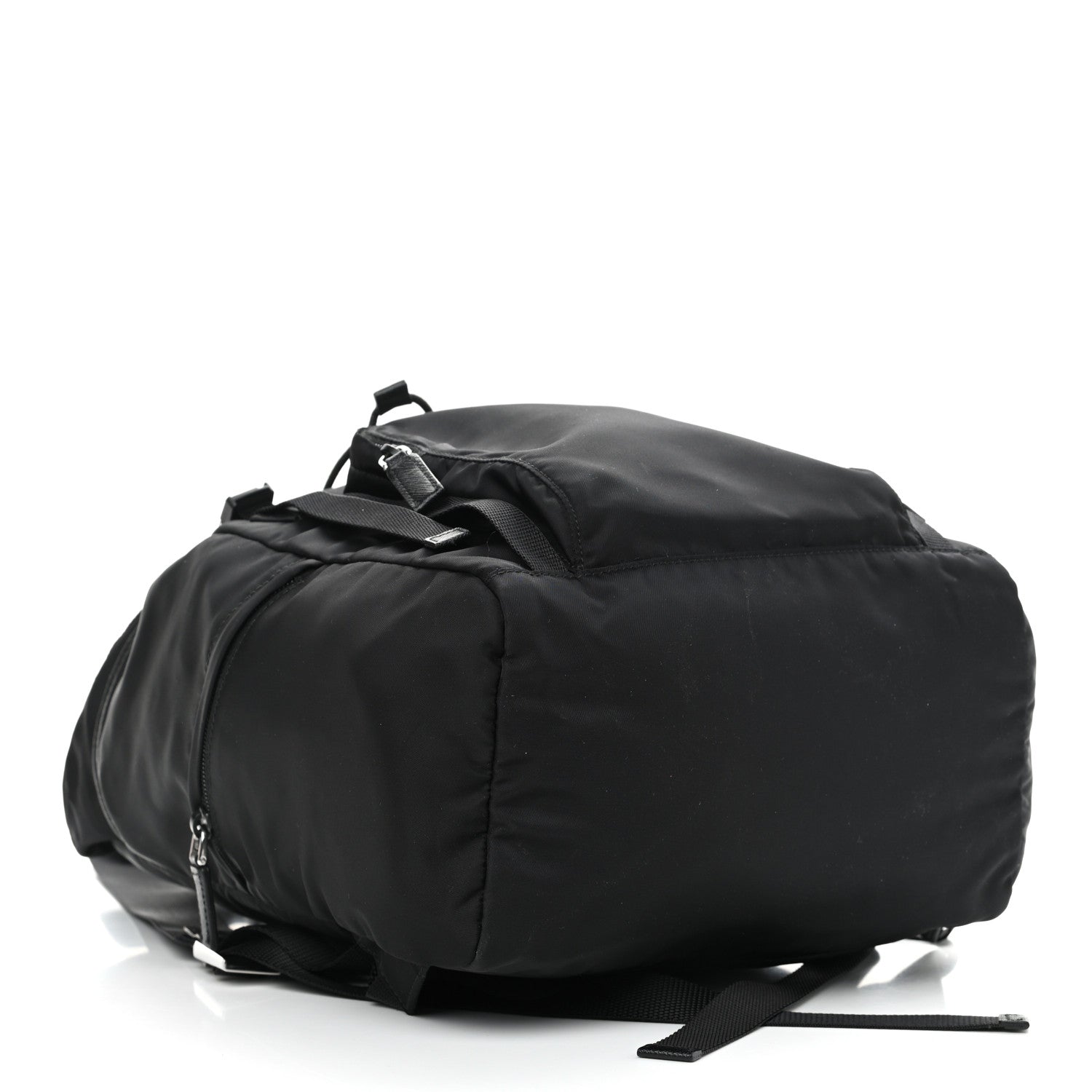 Prada Tessuto Nylon Montagna Double Buckle Backpack Black 4 of 10