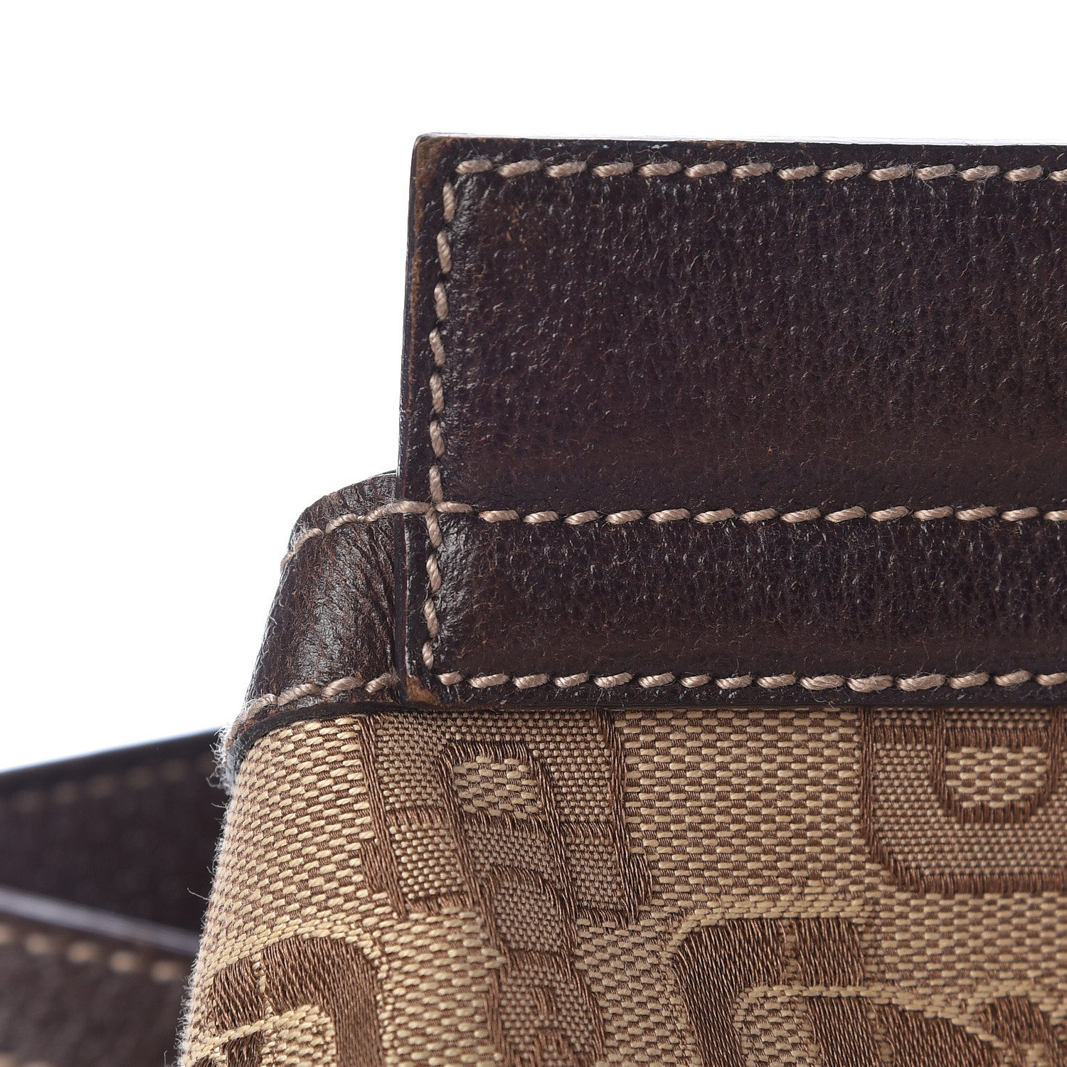 Gucci Horsebit Canvas Large Treasure Boston Tote Dark Brown 13 of 24