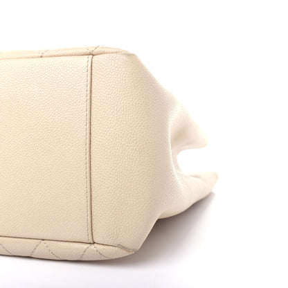 Chanel Caviar Quilted Grand Shopping Tote GST Beige Clair 9 of 11