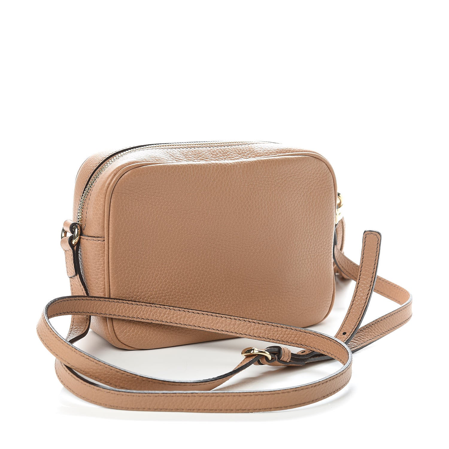 Gucci Pebbled Calfskin Small Soho Disco Bag Rose Beige 3 of 10